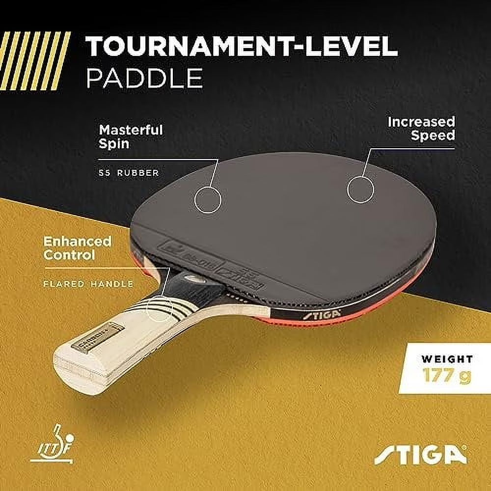 Carbon+ Bundle Ping Pong Paddle Set 7-Ply Extra Light Carbon Fiber Blade 2Mm Premium Sponge Concave Pro Handle 2 3-Star Tournament Balls Neoprene Racket Cover Player Wristband