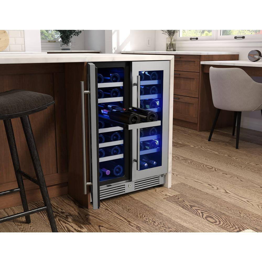 Presrv 24 In. 42-Bottle Dual Zone Wine Cooler