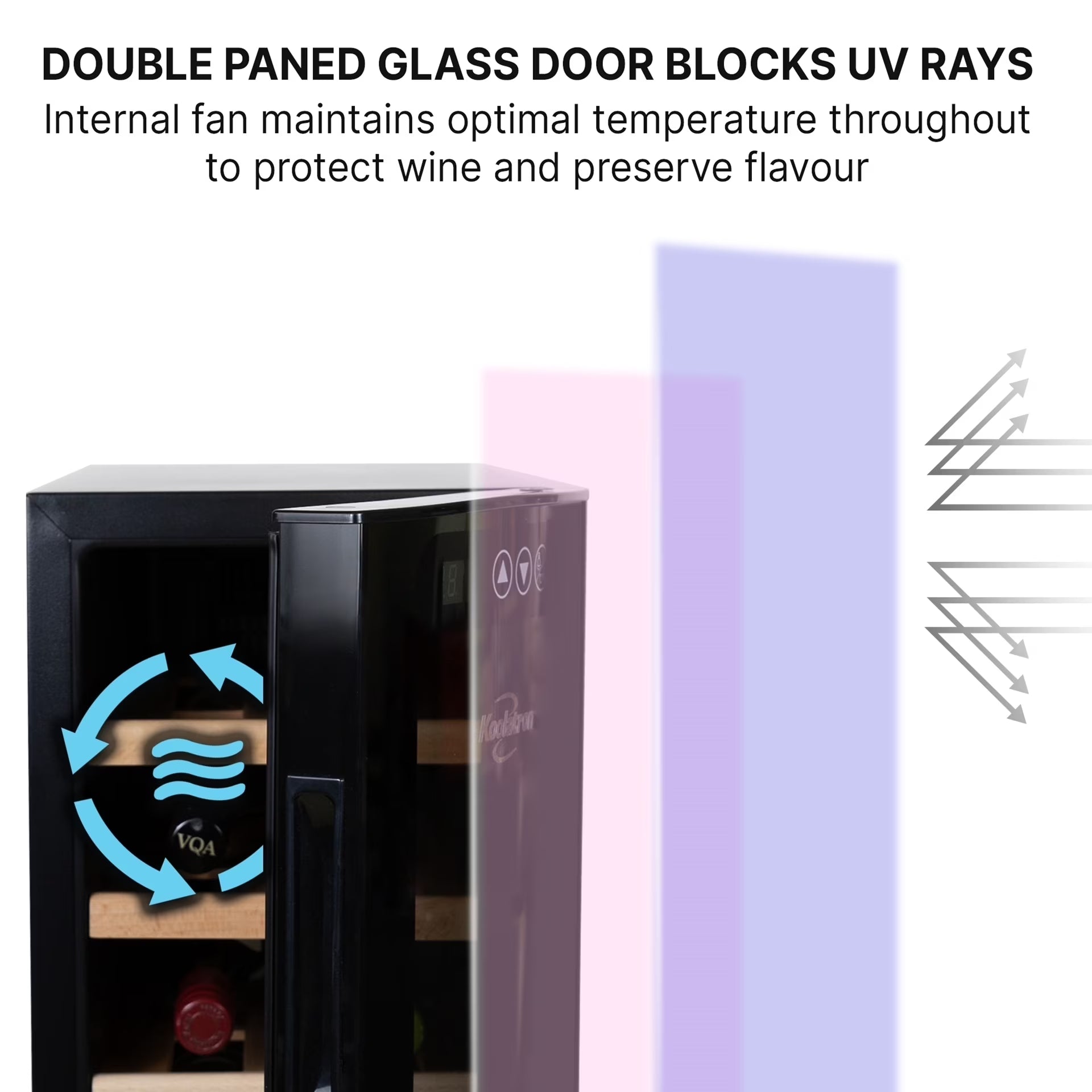 12 Bottle Wine Cooler Freestanding Wine Fridge