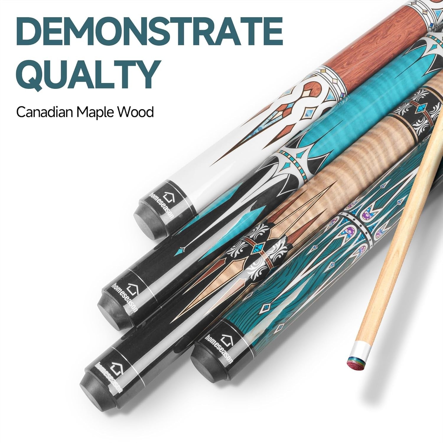 Pool Cue Stick 57 Billiard Cue Sticks Professional Low Deflection Pool Sticks