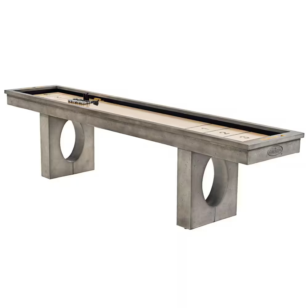 11 Ft. Aurora Outdoor Shuffleboard Table with All-Weather Playfield and (8-Puck Set)