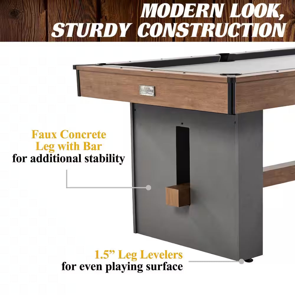 5.5 Ft. Urban Drop Pocket Table with Pool Ball and Cue Stick Set, Perfect for Game Rooms