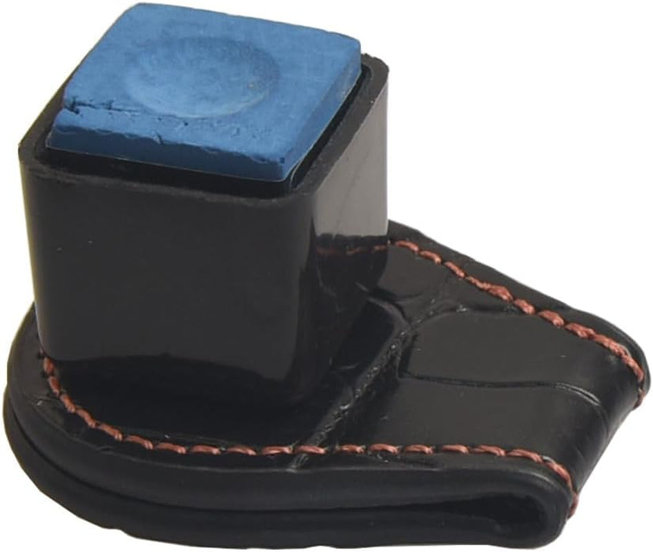 Pool Chalk Holder � Magnetic Leather Pocket Clip Design � Ideal Accessory for Sn