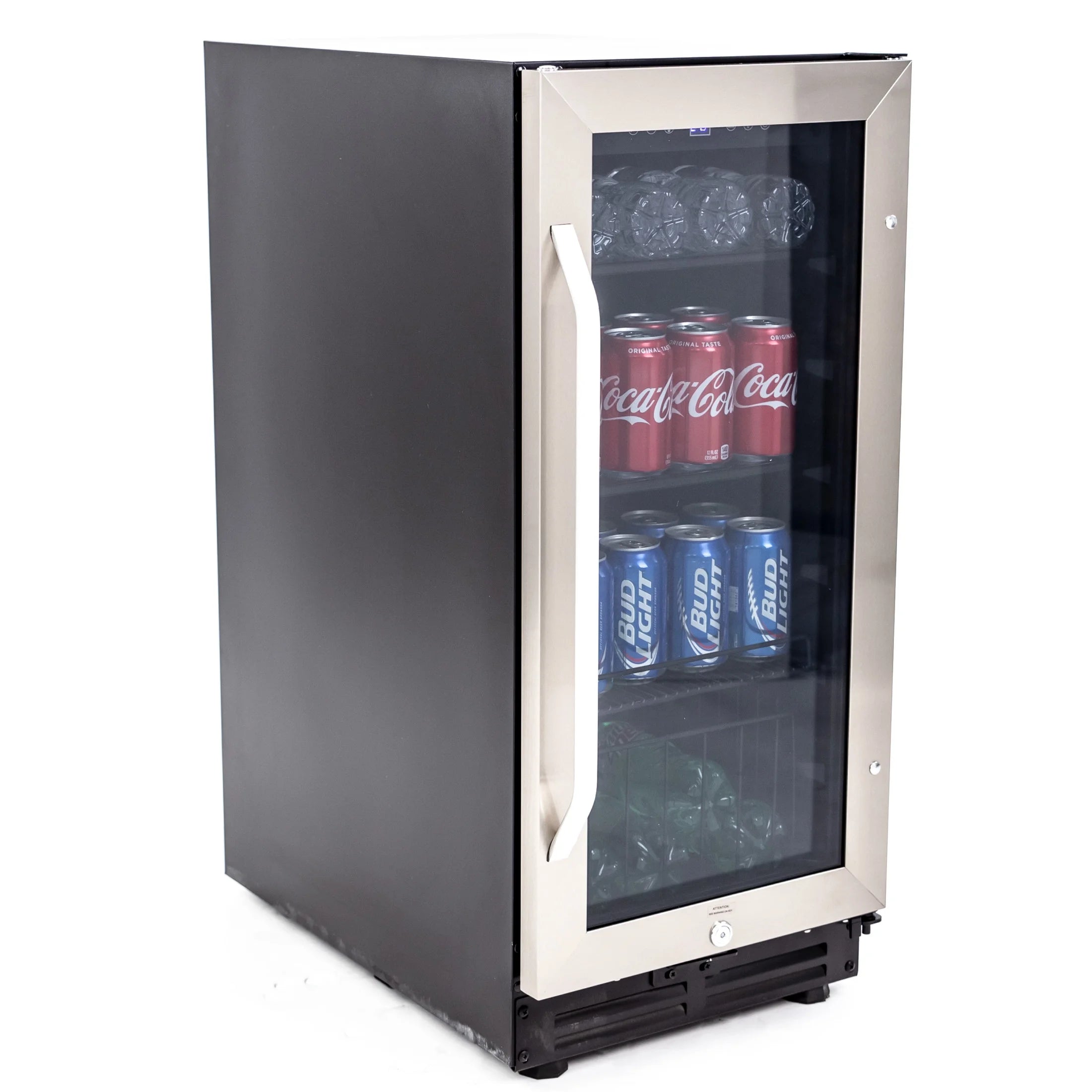 Beverage Center, 72 Can Capacity, in Stainless Steel with Black Cabinet (BCA3115S3S)