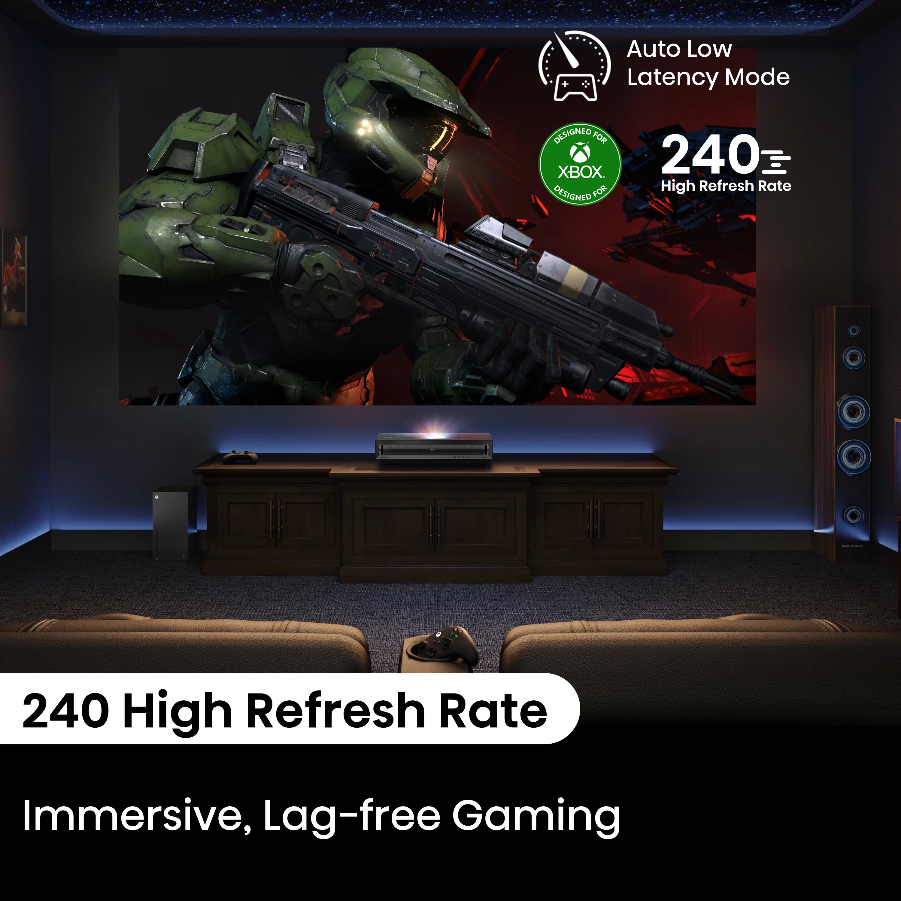 PX3-PRO, 4K UHD Triple Laser Home Theater UST Projector (Up to 150")