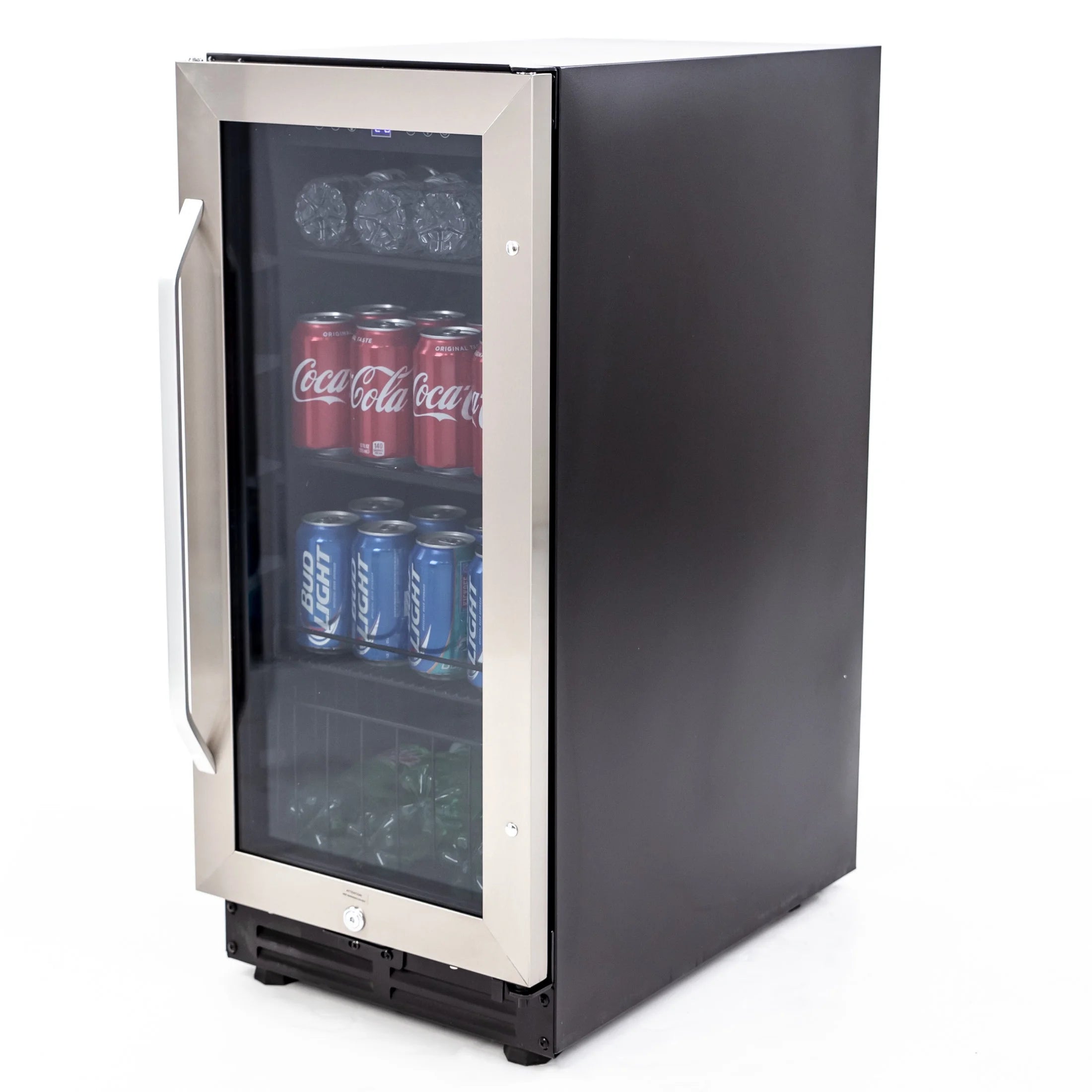 Beverage Center, 72 Can Capacity, in Stainless Steel with Black Cabinet (BCA3115S3S)
