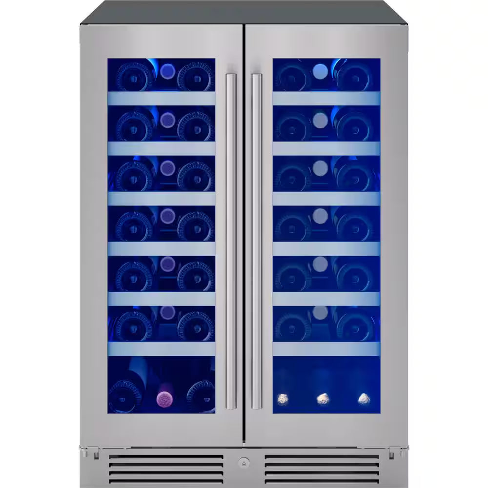 Presrv 24 In. 42-Bottle Dual Zone Wine Cooler