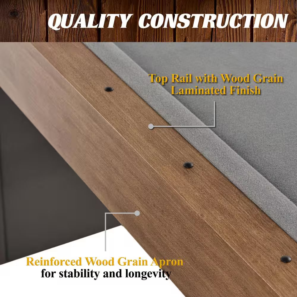 5.5 Ft. Urban Drop Pocket Table with Pool Ball and Cue Stick Set, Perfect for Game Rooms