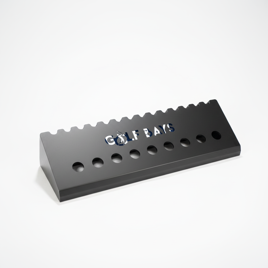 GolfBays Club Display Rack, Holds 14 Clubs & 9 Golf Balls , Indoor Golf Storage