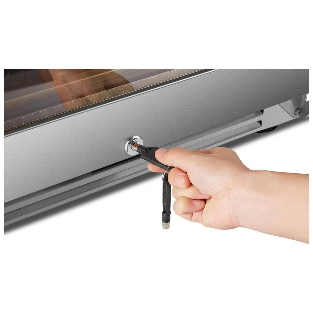 164 Bottle Seamless Stainless Steel Single Zone Wine Refrigerator