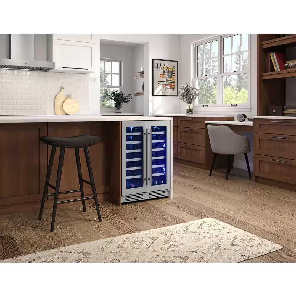 Presrv 24 In. 42-Bottle Dual Zone Wine Cooler