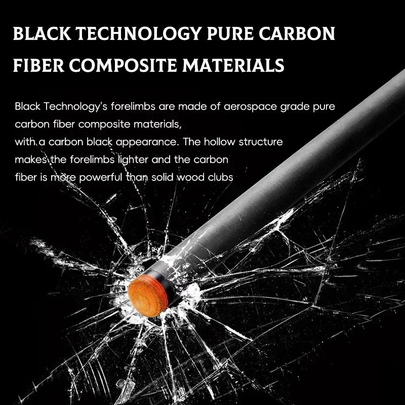 Single Shaft Carbon Fiber Billiard Pool Cue 10Mm/12Mm/12.4Mm/12.9Mm/13.9Mm Tip Uni-Loc Just Shaft of Pool Cue Stick Snooker