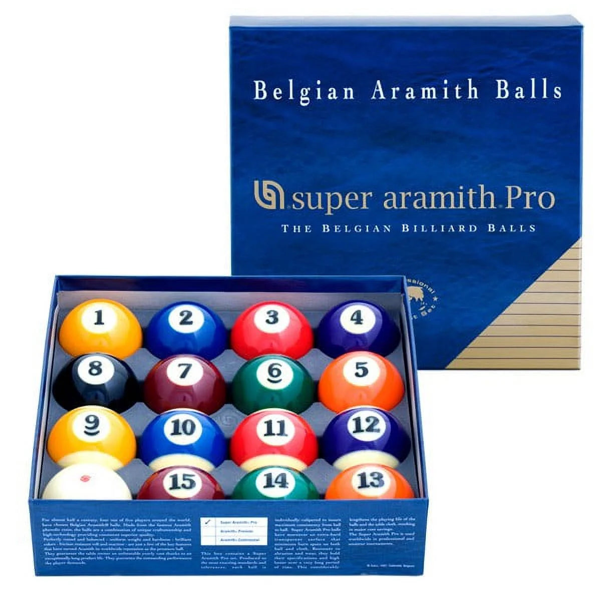 Super  Pro Billiard Pool Ball Set 2 1/4"