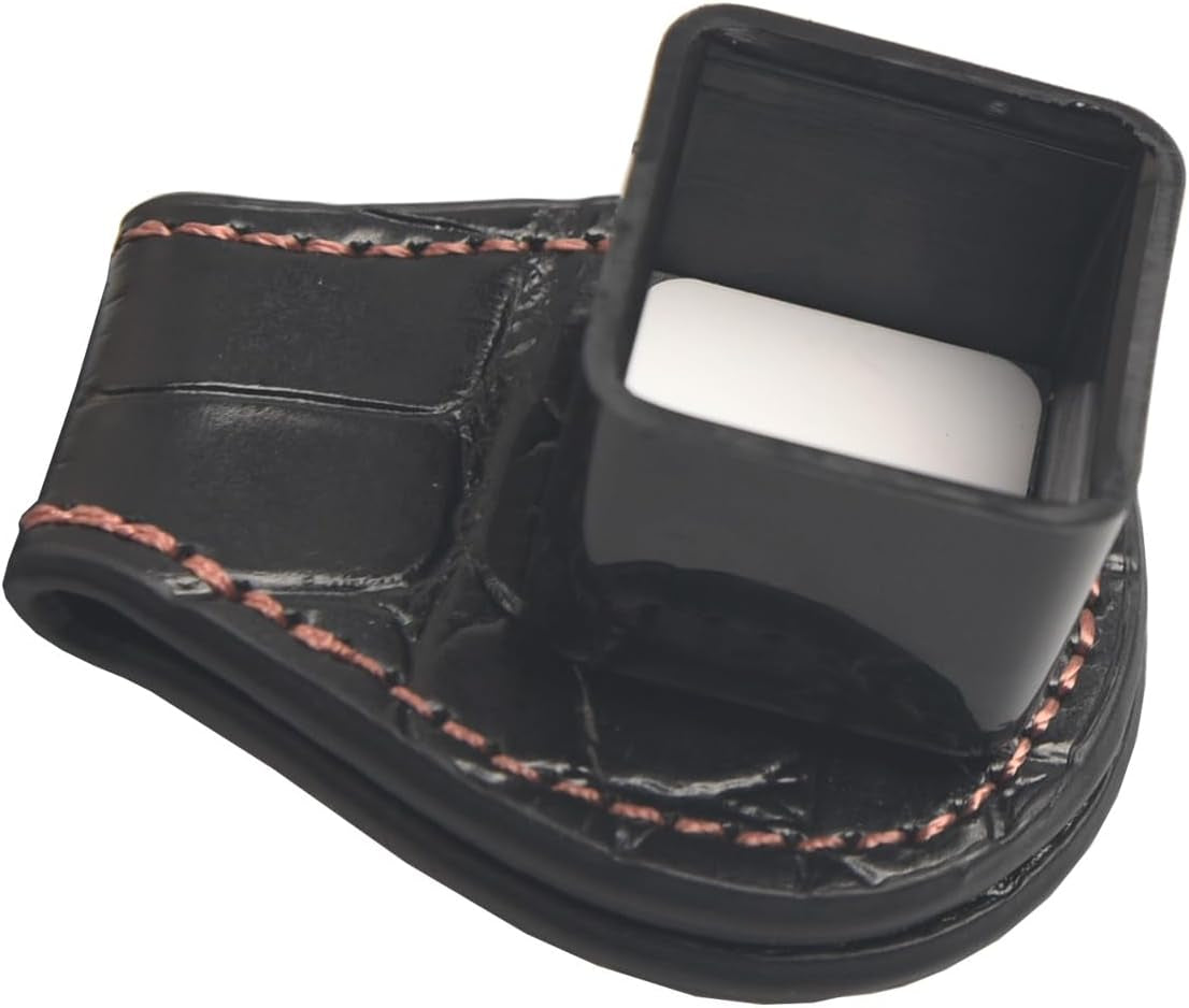 Pool Chalk Holder � Magnetic Leather Pocket Clip Design � Ideal Accessory for Sn