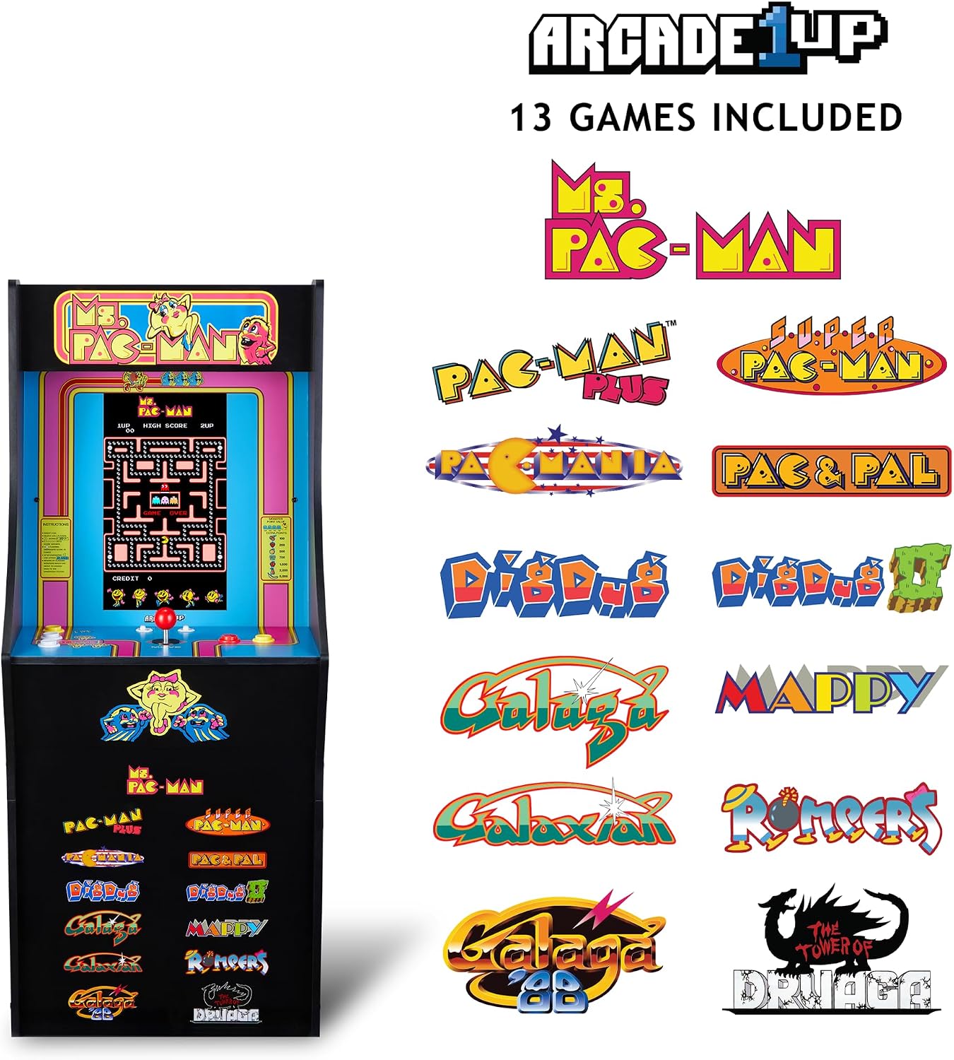 Arcade1Up Ms. Pac-Man Classic SE Arcade Machine