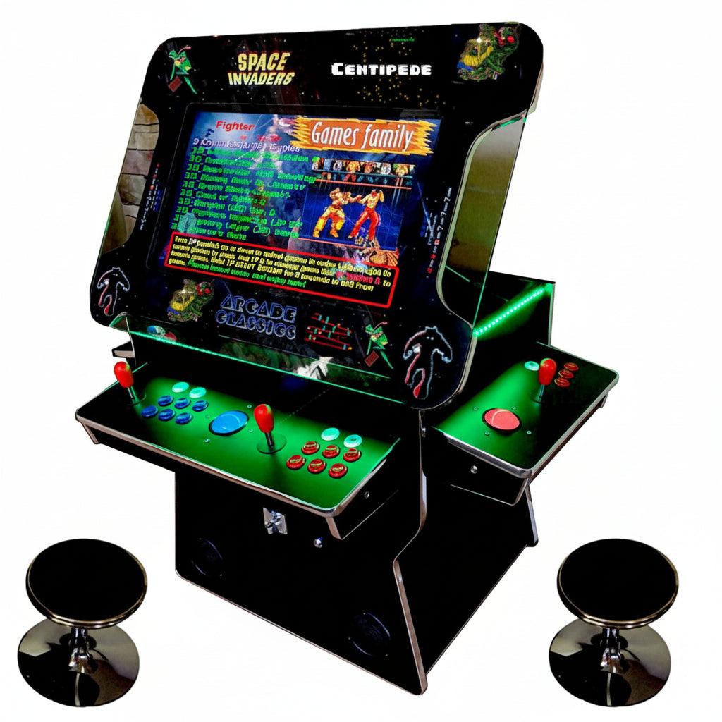 Cocktail Arcade Machine 3505 Games Tilt up Black Lift up Retro Multi-Cade Table