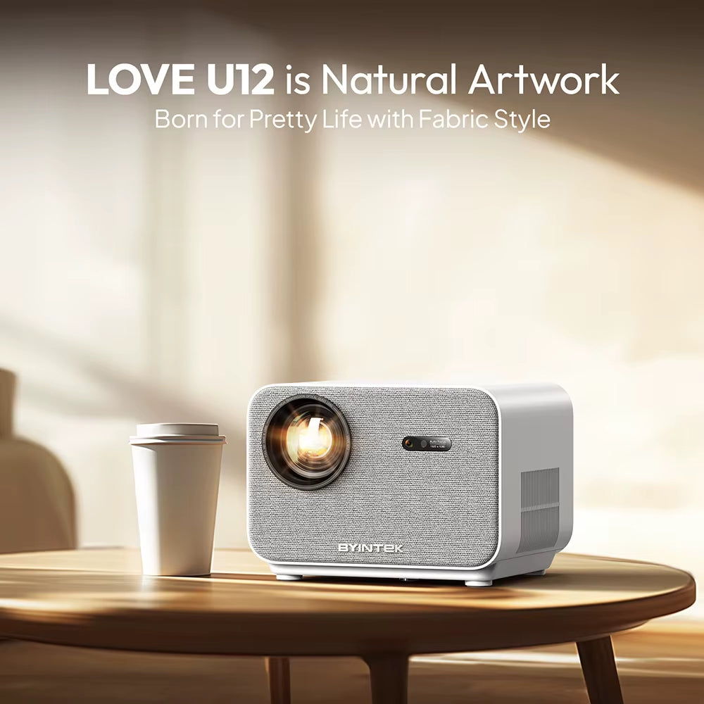LOVE U12 Full HD 1080P Projector 4K 800 ANSI Android Wifi 6 Auto Focus Home Theater Projectors for Movie Meeting Video